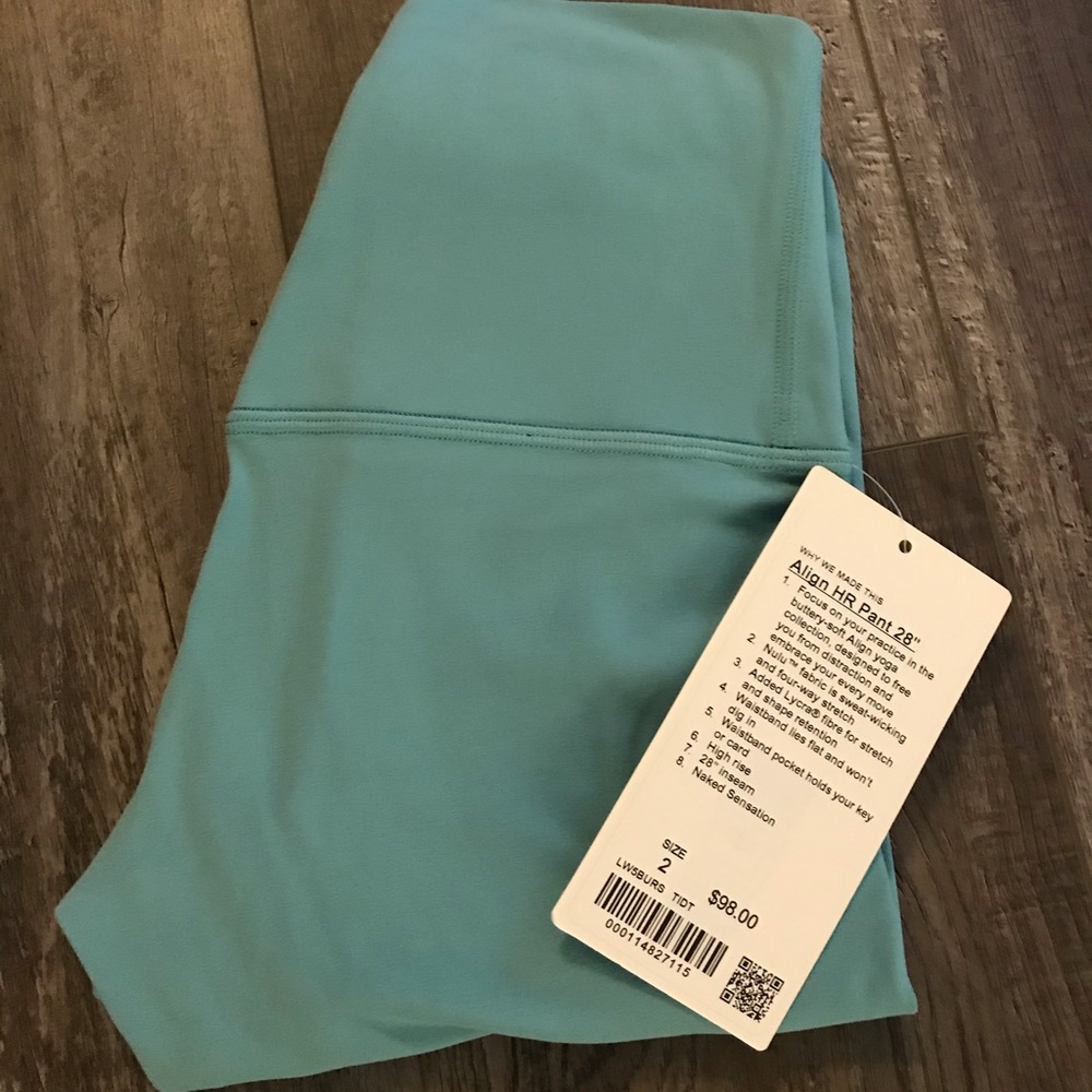 ❌ SOLD ❌NWT Tidewater Teal Aligns 28”